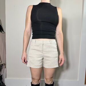 White House Black Market Perfect Fall Short Beige Size 4